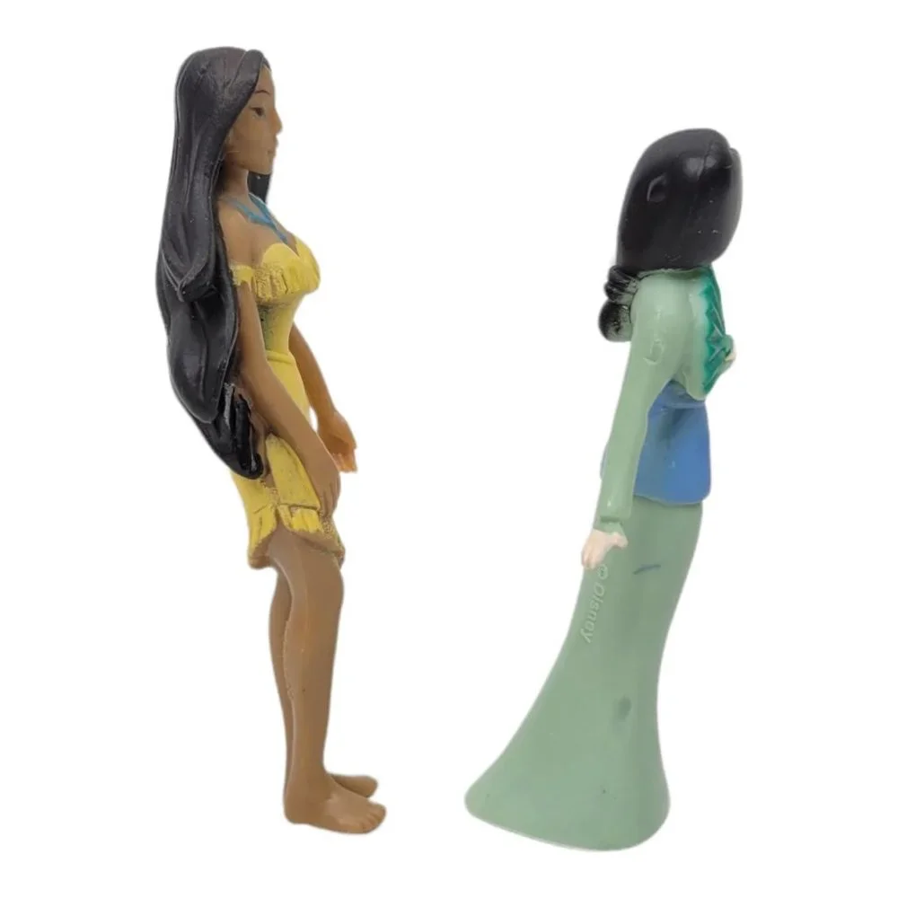 Disney Princess Pocahontas Mulan Mini Figures Cake Toppers Toys NEW Sealed